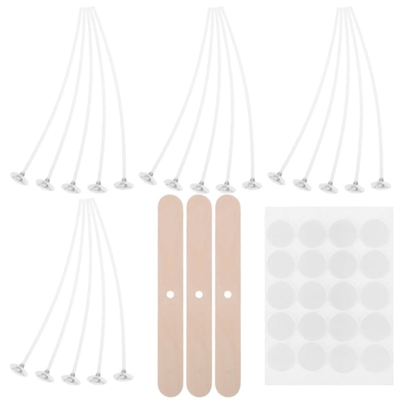 SUTENGDA 1 Set Candle Making Kit With Cotton Wicks Wick Holders And Wick Stickers For Diy Candle Making Candle Making Supplies For Home Craft Projects