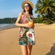thumbnail image 3 of Fotbe Butterflies And Flowers Painting Vestido de Verano sin Mangas para Mujer – Vestido Midi Línea A, Estilo Camiseta Floral, Vestido Playero Casual y Fluido, 3 of 7