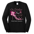 thumbnail image 2 of Wild Bobby In October We Wear Pink Diamond Heel Breast Cancer Awareness Men Long Sleeve Shirt, Black, Small, 2 of 6