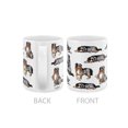 thumbnail image 3 of WIRESTER 11oz 325ml Ceramic Tea Cup Coffee Mug With Handgrip For Gift, Birthday, Anniversary, Christmas - Australian Shepherd Funny Playful Postures, 3 of 7