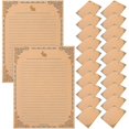 thumbnail image 1 of 50 Sheets Decorative Stationery Retro Paper Writing Paper Vintage Letter Paper Blank Letter Paper, 1 of 2