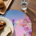 thumbnail image 3 of Round 13 Inch Placemats Set of 2, HeatResistant Non Slip Place Mats for Dining Table, Wipeable Braided Kitchen Table Mats for Housewarming, 3 of 9