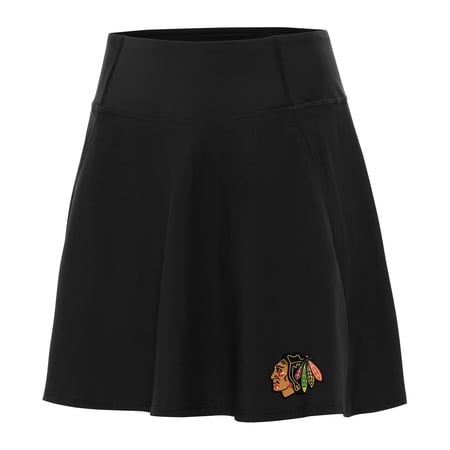 Women s Antigua Black Chicago Blackhawks Chip Skort