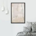 thumbnail image 3 of HFDF Canvas Print Wall Art Pastel Grunge Watercolor Gray Landscape Abstract Shapes Illustrations Modern Art Decorative Minimalism Calm/Zen for Living Room, Bedroom, Office - Black 16x20inch Framed, 3 of 5