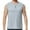 Gray, variant on Men's Tank Tops Qiggri Men Casual Solid Sleeveless Pullover Sports Vest Button T Shirt Blouse Muscle Shirts