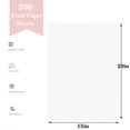 thumbnail image 2 of Hojas de Papel Kraft Blanco Shinok 15x20 cm 70 gsm 200 Hojas, 2 of 6