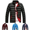 thumbnail image 3 of Aloohaidyvio Mens Hooded Winter Coat Warm Puffer Jacket Thicken Cotton Coat, 3 of 3