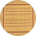 thumbnail image 1 of Ahgly Company Indoor Round Abstract Brown Contemporary Area Rugs, 6' Round, 1 of 4