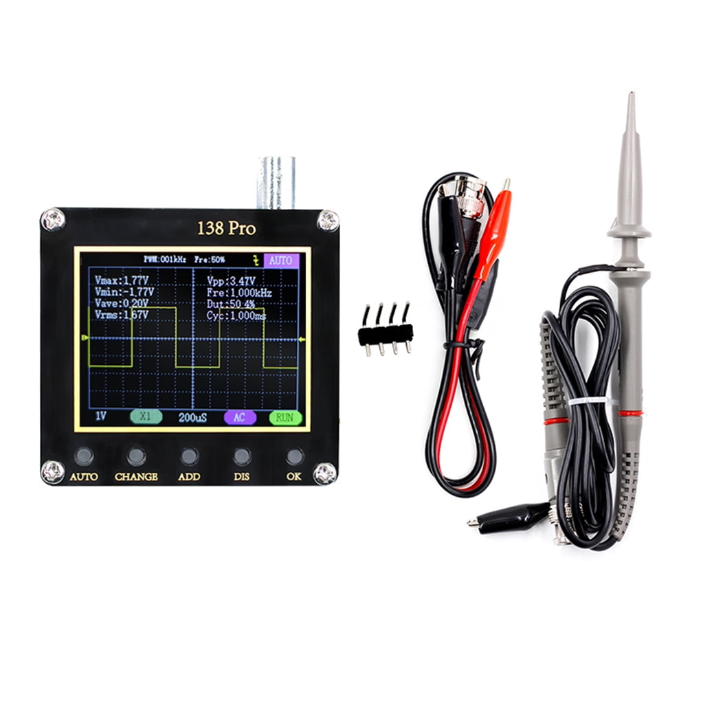 cusimax Handheld 3 Trigger Modes Adjustable Digital Oscilloscope 200Khz