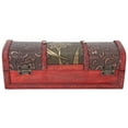 thumbnail image 4 of Retro Bracelet Case, Wooden Jewelry Box Delicate Embossed Firm Sturdy  For Study For Hairpin Earrings, 4 of 8