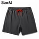 thumbnail image 2 of Pantalones cortos grises con bolsillo con cremallera Pantalones de playa para hombre, 2 of 6