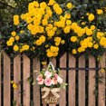 thumbnail image 4 of Corona de primavera artificial hecha a mano para la puerta de entrada - FloralBasket Summer Delight, 4 of 8