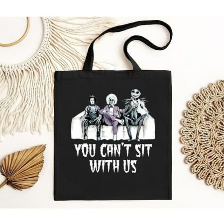 vintage Tim Burton Heroes Tote Bag  Edward Scissorhands Beetlejuice and Jack Skellington   Men s Women s All-TH5116