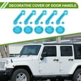 thumbnail image 2 of Unique Bargains Door Handle Cover for Jeep Wrangler JK JKU 2007-2018 Tailgate Handle Cover Recess Guard Set Exterior Decoration Trim ABS 1 Set Light Blue, 2 of 6
