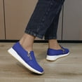 thumbnail image 6 of HAOTAGS Women's Casual Walking Sneakers Slip On Colorful Flat Comfortable Lightweight Shoes Navy Size 10, 6 of 6