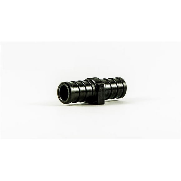 Elkhart Supply Fresh Water Fitting 29840 PEX Coupler; 1/2 Inch PEX x 1/2 Inch PEX; Straight; Plastic; Black; Single
