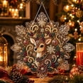 thumbnail image 3 of Christmas Diamond Art Kits for Adults,Acrylic Snowflake Suncatcher DIY Pearl Diamond Painting Hanging Ornament(11.8 Inch), 3 of 4