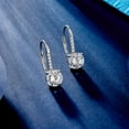thumbnail image 5 of Lancharmed Moissanite Earrings 1ct*2 D Color VVS1 Sterling Silver Earrings 4-Prong Diamond Earrings for Women, 5 of 8