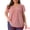 Pink, variant on DARING DIVA Women's Plus Size Blouses Pin Dots Smocked Flare Sleeve Top 1X Royal Blue