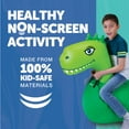 thumbnail image 6 of Waddle Large Green Dino Hip Hopper Inflatable Hopping Animal Bouncer, 250lbs , Ages 5+, 6 of 8