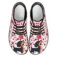 thumbnail image 3 of Psesaysky Dachshund Love Heart Printed Barefoot Shoes Gift for Girlfriend Wife Skin-Friendly Casual shoes Size 6-13.5, 3 of 7