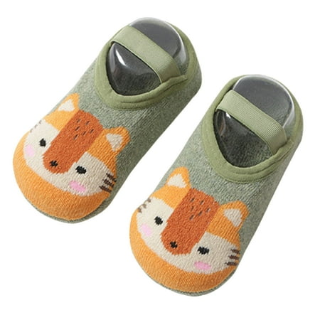 

JunDanmall 1 Pair Baby Boy Girl Cute Cartoon Pattern Non-slip Prewalker Toddler Floor Socks