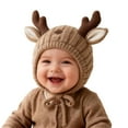 thumbnail image 5 of DHFJKG Adorable Baby Christmas Reindeer Beanie Ear Warmer Hat For Toddler 0-2 Years Old Festive Xmas Kawaii Hats, 5 of 5