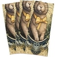 thumbnail image 2 of Coolnut Easter Cute Rabbit Retro Style Kitchen Dish Towel Set 6Pcs,Dishcloths Sets Fast Drying Kitchen Towels Tea Towels Gift Set for Drying Cleaning Cooking Baking148 Wash cloth, 2 of 7