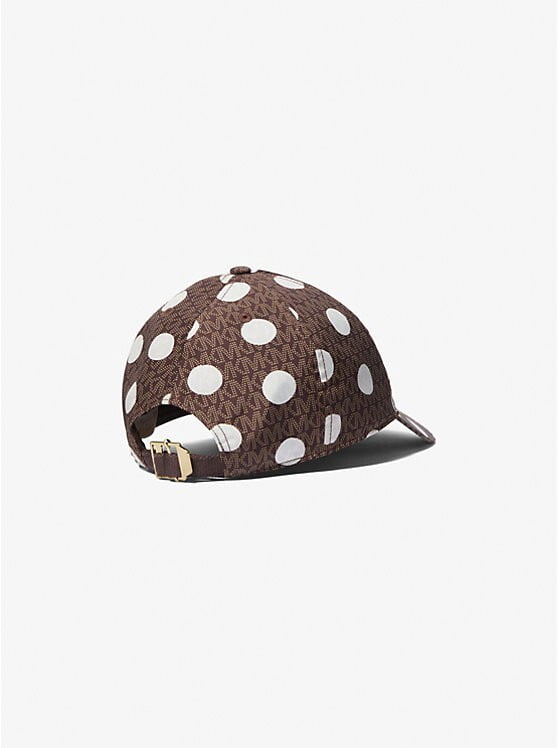 Michael Kors Coral Polka Dot Baseball Cap with Cream Dots Michael Kors Orange and White Polka Dot Baseball Hat nwt  main image 4