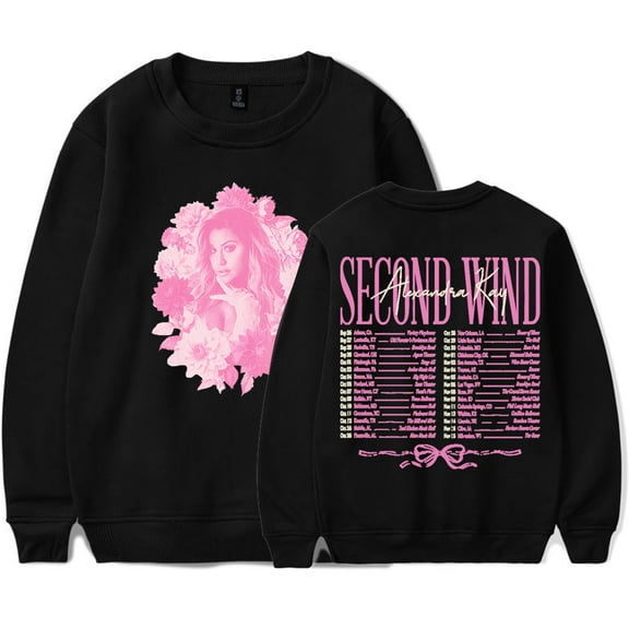 Alexandra Kay Second Wind Tour 2025 Crewneck Sweatshirts Women Men Fashion Long Sleeve Tee