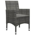 thumbnail image 5 of vidaXL 5 Piece Garden Dining Set Grey, 5 of 5