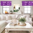 thumbnail image 4 of Purple Fish Scales Valance Curtain Ombre Fish Tail Abstract Art Vintage Window Valances Rod Pocket Short Curtains Window Treatments for Kitchen Bedroom Bathroom Laundry 42" x 18", 4 of 9