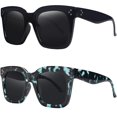 thumbnail image 1 of Gafas de Sol TAOTAOQI Vintage Sobredimensionadas Cuadradas UV400 para Mujer, 1 of 8