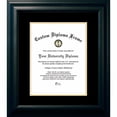 thumbnail image 3 of Campus Images SBBS0011014 10 x 14 in. Satin Certificate Frame with Black & Silver Mats, Black, 3 of 3