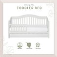 Dream on Me Toddler Day Bed with Storage, White