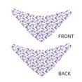 thumbnail image 3 of Gaeub Lavender Flowers Dog Bandana，Adjustable Dog Scarf，Handkerchief or Bib Dog Pet Apparel for Small, Medium and Large Dogs-Large, 3 of 5