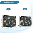 thumbnail image 4 of FORMRS 15-15.6 inch Laptop Sleeve Case Soft Carrying Quilted Computer Bag Cover, Orange Fireflies Pattern, 4 of 7