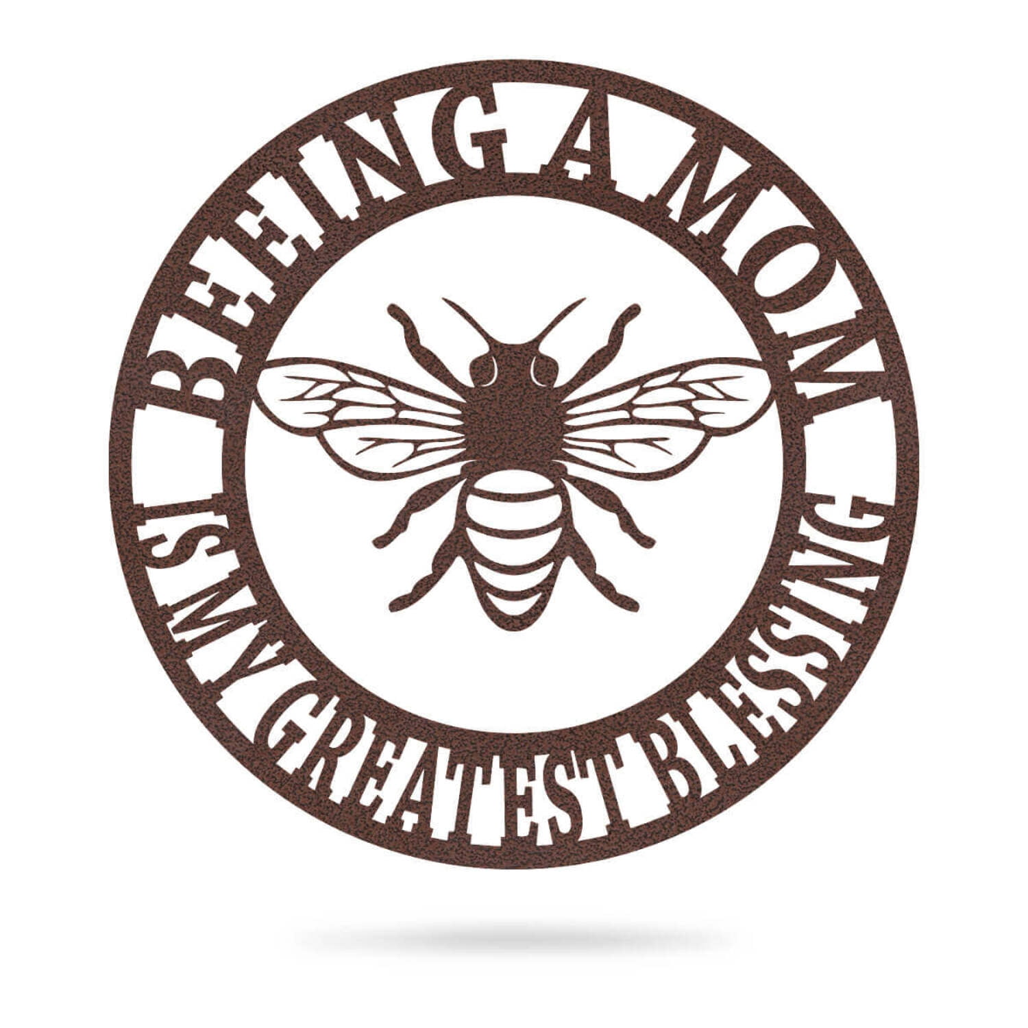 RealSteel Beeing A Mom Wall Art - Celebrating Motherhood (24"/ Red)