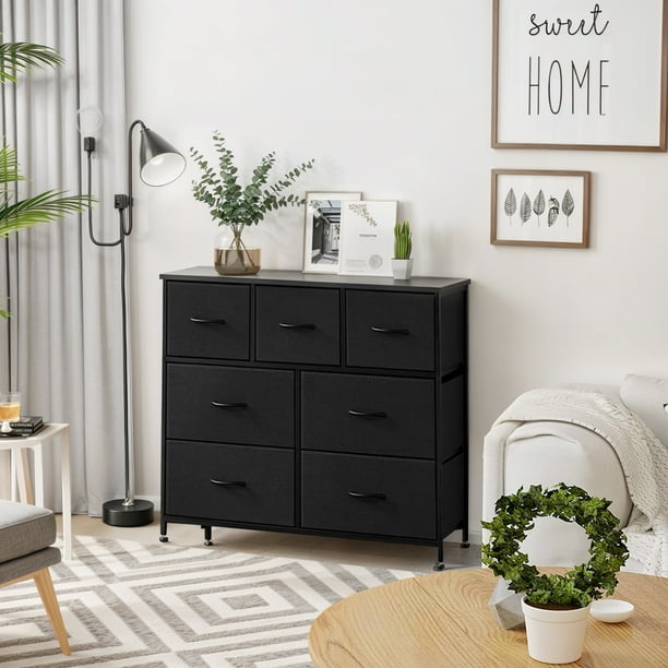 7-Drawer Fabric Dresser - Oak dressers for interior design - Walmart  Business Supplies