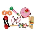 thumbnail image 2 of Set de percusión de niños pequeños shamjiam 7 de Tambor de pandereta Color rosa, 2 of 9
