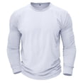 thumbnail image 3 of VJATTWR Men's Crew Neck Long-Sleeve T-Shirt Pocket Tee S, 3 of 8