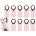 thumbnail image 1 of HAHDAXIA 10 Pc Bag Clips with Magnet- Food Clips, Chip Clips, Bag Clips for Food Storage with Air Tight Seal Grip for Bread Bags, Snack Bags and Food Bags (Pink), 1 of 7