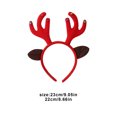 thumbnail image 2 of Adornos navideños, adornos para el árbol de Navidad, diademas con gorros navideños, adornos para el pelo de asta, diademas navideñas, adornos navideños, adornos para fiestas navideñas, diadema de asta, 2 of 6