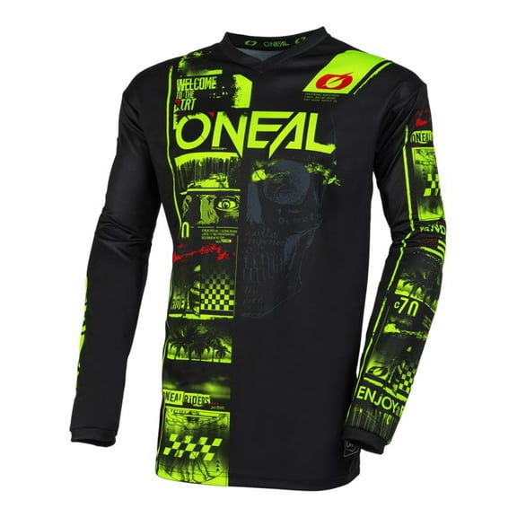 Oneal 2023 Element Attack V.23 Jersey - Black/Neon - Small