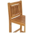 thumbnail image 4 of Teak Wood Maldives Outdoor Patio Barstool Chair, A-Grade Teak Wood, 4 of 5