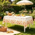 thumbnail image 5 of Dvumao 108x54 in Fall Garden Floral Moth Print Disposable Tablecloth, Plastic Waterproof Table Cover for Thanksgiving, 5 of 7