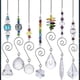 thumbnail image 1 of Juego de 7 atrapasoles de cristal arcoíris con cadena de cuentas de vidrio Fengshui para colgar en la ventana, jardín y fiesta, 1 of 5