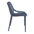 thumbnail image 4 of Luxury Commercial Living 32.25" Gray Stackable Outdoor Patio Dining Chair, 4 of 8