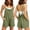 Green, variant on Women's Open Back Tie Strap Romper with Pockets, Relaxed Fit Sleeveless Cotton Linen Blend Short Overalls for Summer Vacation Beach Casual Daily Wear