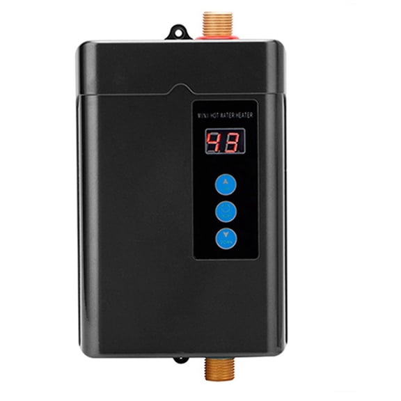 Digital Electric Water Heater Instantaneous Tankless Water Heater For Kitchen Bathroom Shower Hot W
